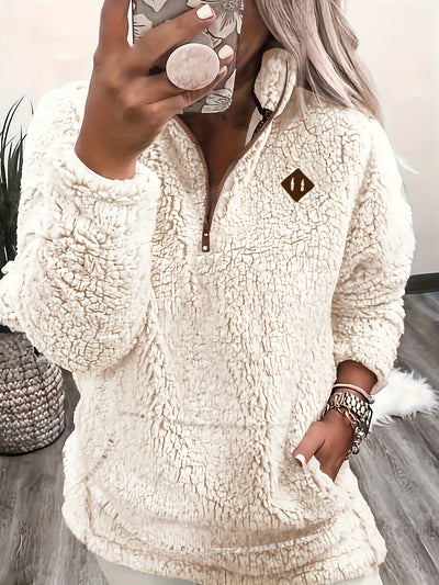 Aviana™ | Teddy Sweater with Zipper