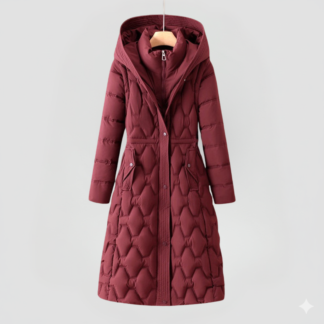 Carissa - Longline Hooded Down Coat