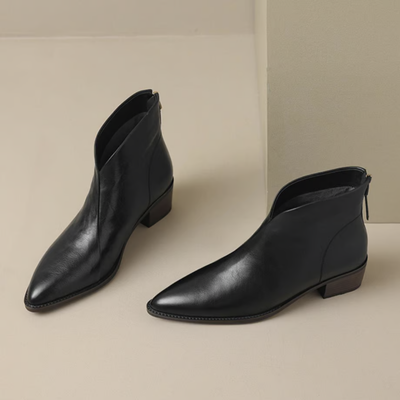 Calista - Luxury ankle boots with a low heel