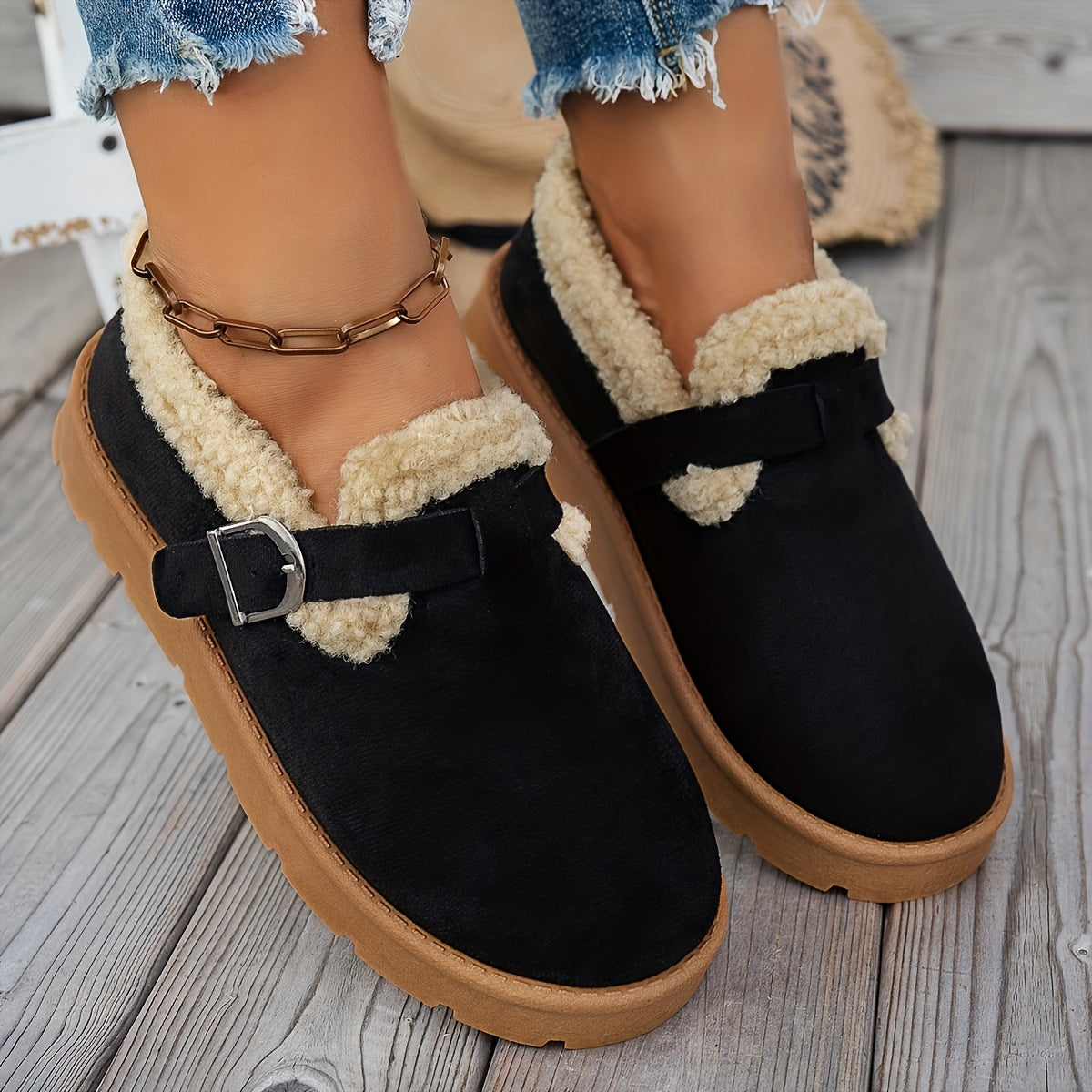 Alina - Cozy Winter Ankle Boots with Ergonomic Support