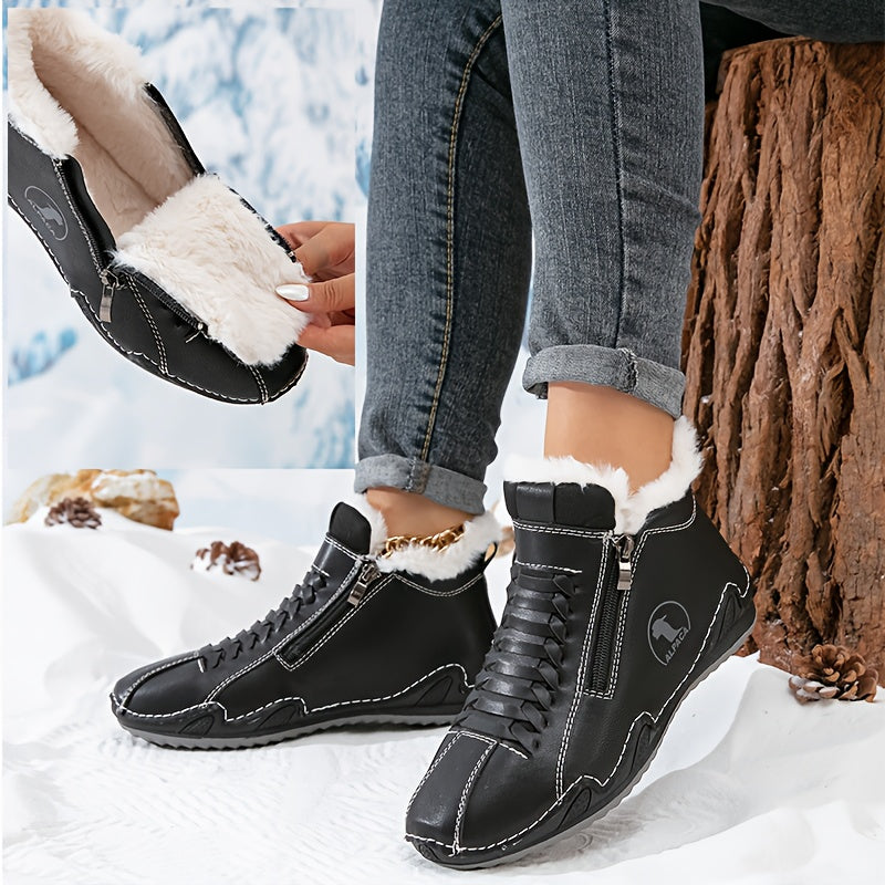 Agatha - Comfortable Winter Ankle Boots with Ergonomic Support