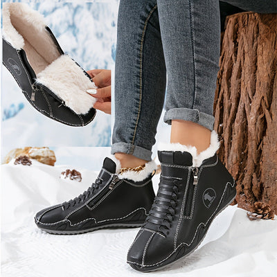 Agatha - Comfortable Winter Ankle Boots with Ergonomic Support