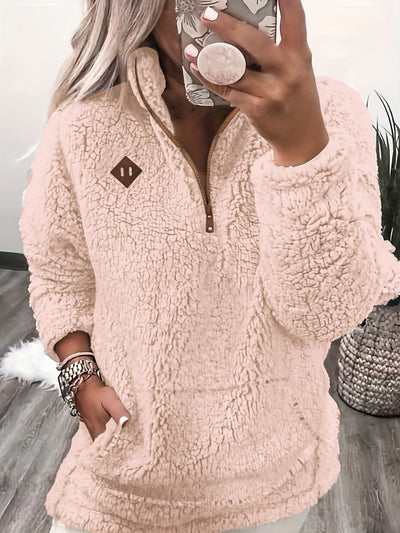 Aviana™ | Teddy Sweater with Zipper