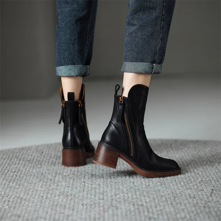 Vienna™ | Leather Ankle Boots