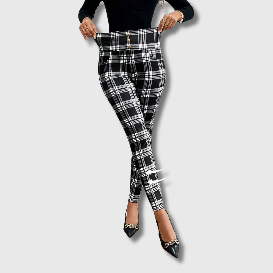 Armelle - Limited Edition High-Waisted Printed Trousers