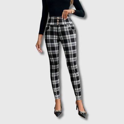 Armelle - Limited Edition High-Waisted Printed Trousers