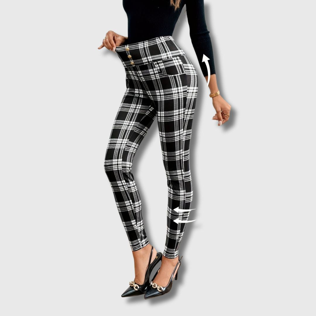 Armelle - Limited Edition High-Waisted Printed Trousers