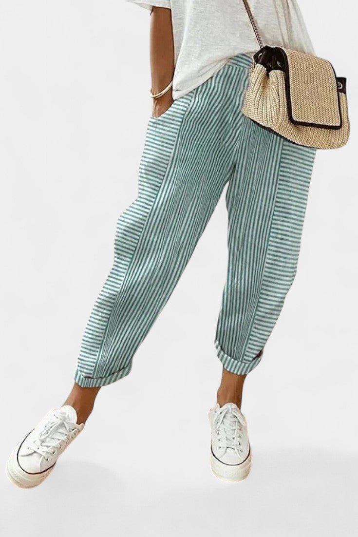 Alba Striped Linen Pants