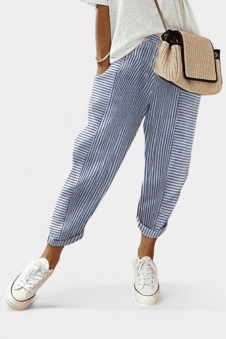 Alba Striped Linen Pants