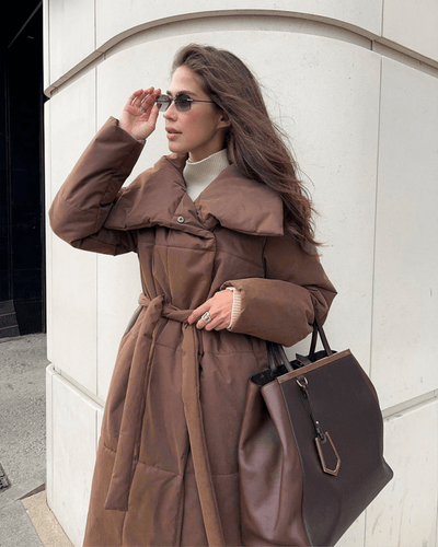 Belted Long Down Jacket