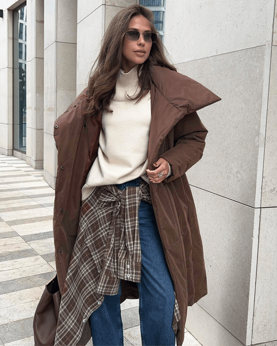 Belted Long Down Jacket