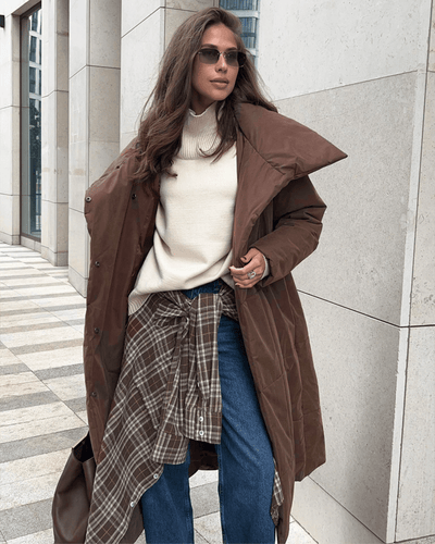 Belted Long Down Jacket