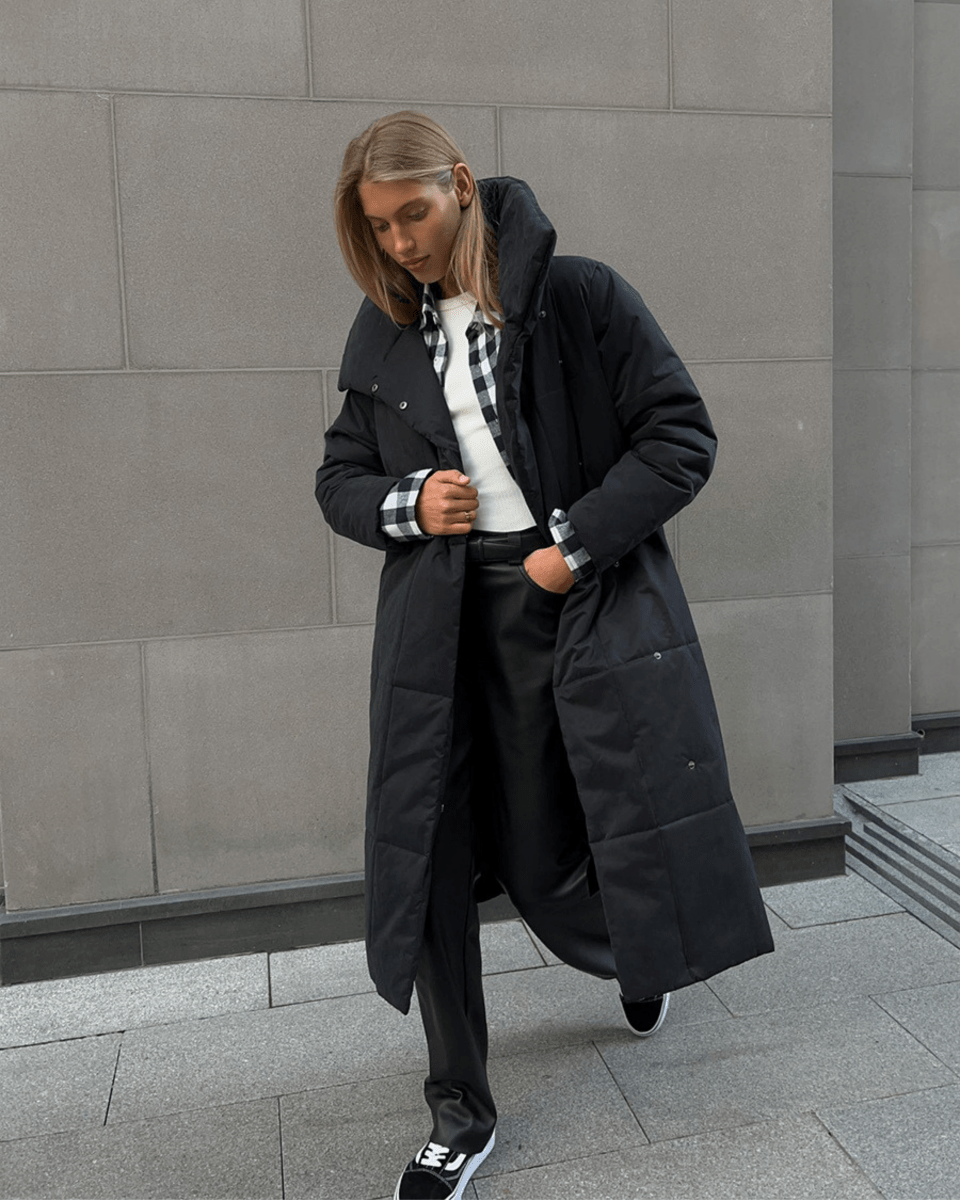 Belted Long Down Jacket