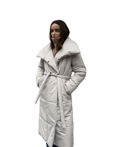 Belted Long Down Jacket