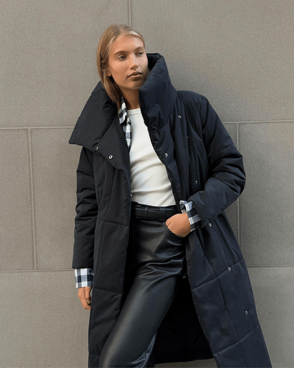 Belted Long Down Jacket
