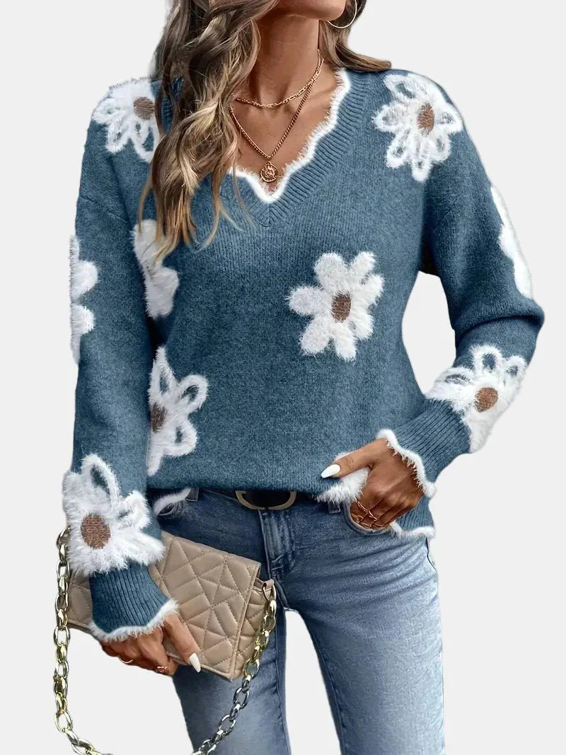 Charlotte | Floral Sweater