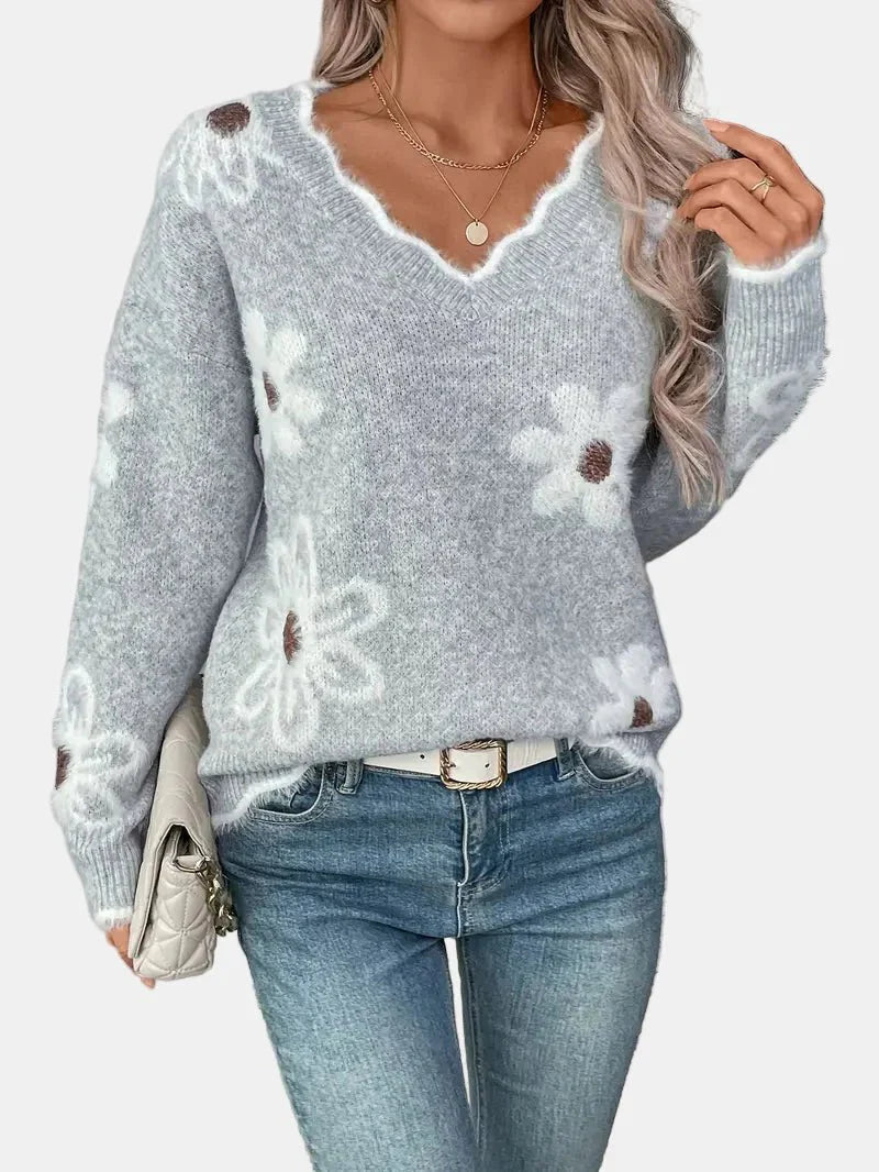 Charlotte | Floral Sweater
