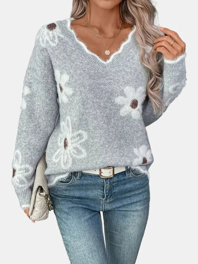 Charlotte | Floral Sweater