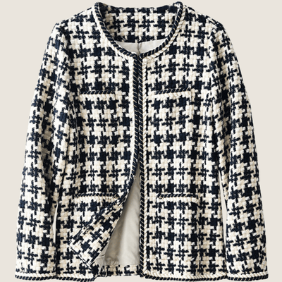 Classic Houndstooth Blazer