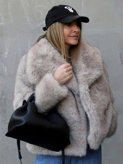 Elegance Plush Coat