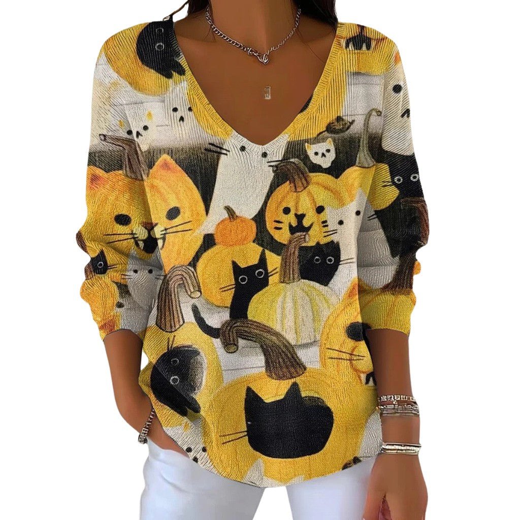 Eveline | Stylish V-Neck Sweater