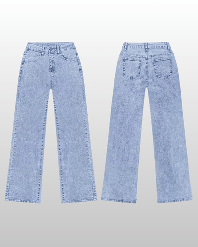 High Waist Straight Jeans