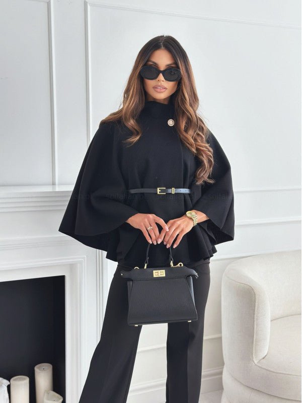 Maëva™ | Belted cape coat