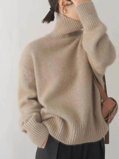 MONIKA | High Neck Cashmere Sweater