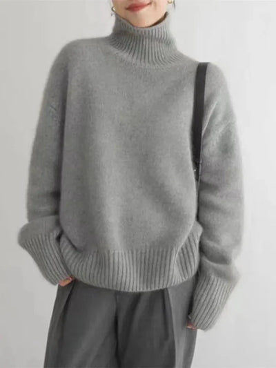 MONIKA | High Neck Cashmere Sweater