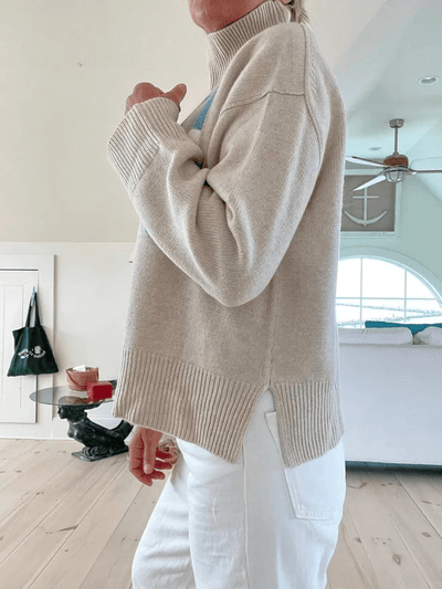 Retro Style Cashmere Ski Sweater