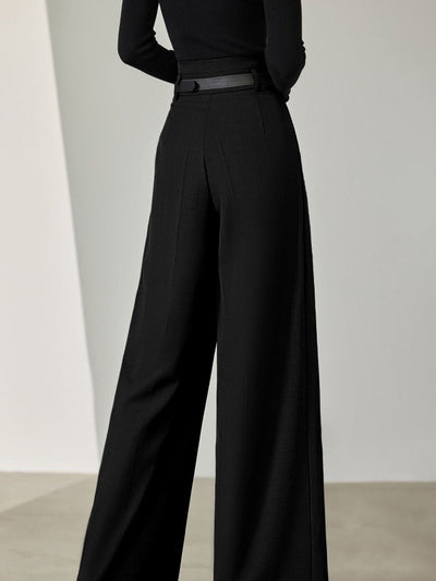 Belted Wide Leg Pants