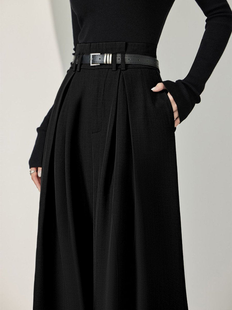 Belted Wide Leg Pants