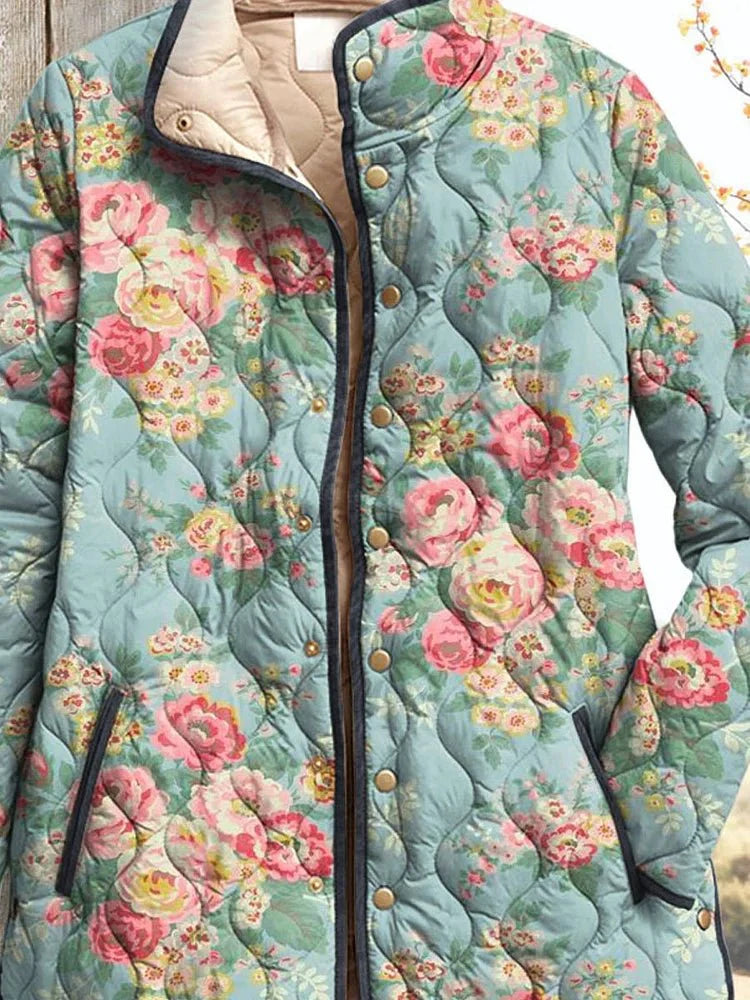 Jacket with floral print